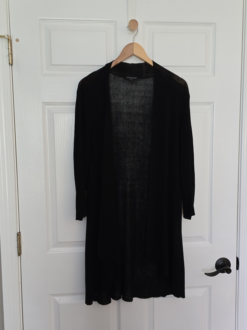 Eileen Fisher Linen Blend Open-Front Cardigan